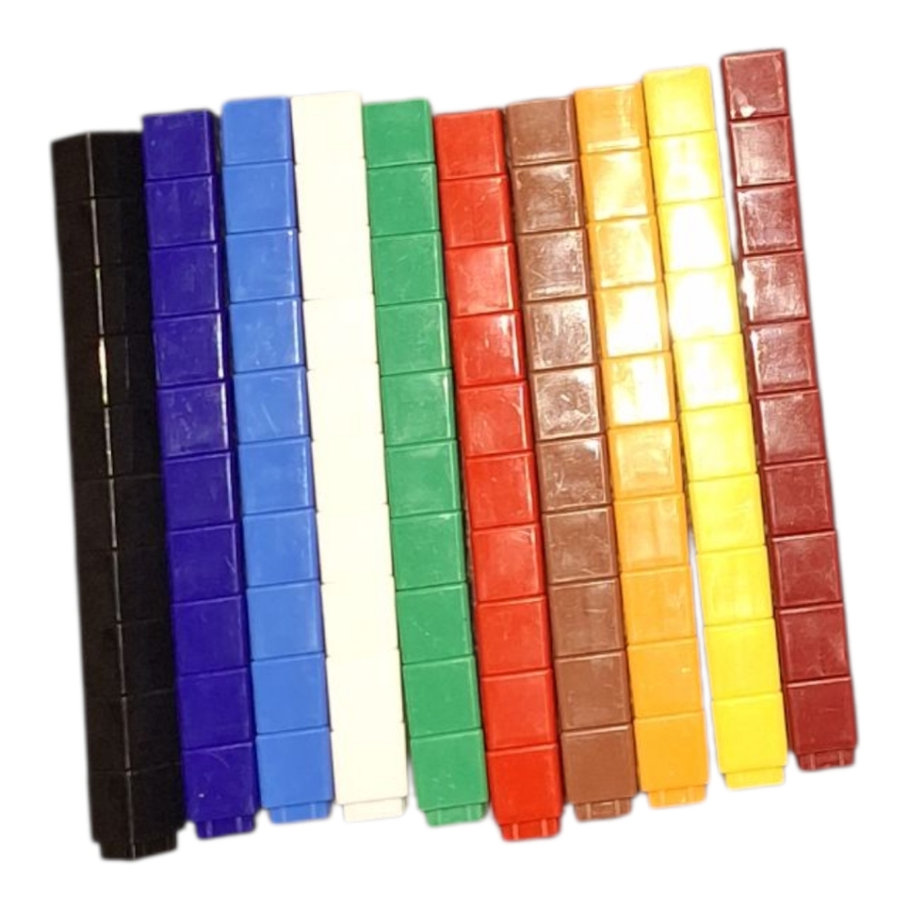 Colorful Interlocking Cubes Set Didax Unifix Cubes 100 Unisex
